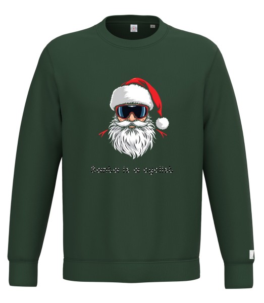 Christmas Sweatshirt SANTA IS A CYCLIST