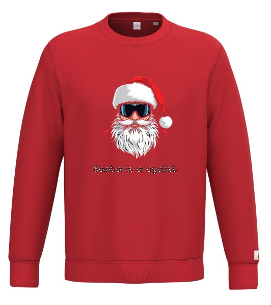 Christmas Sweatshirt SANTA IS A CYCLIST